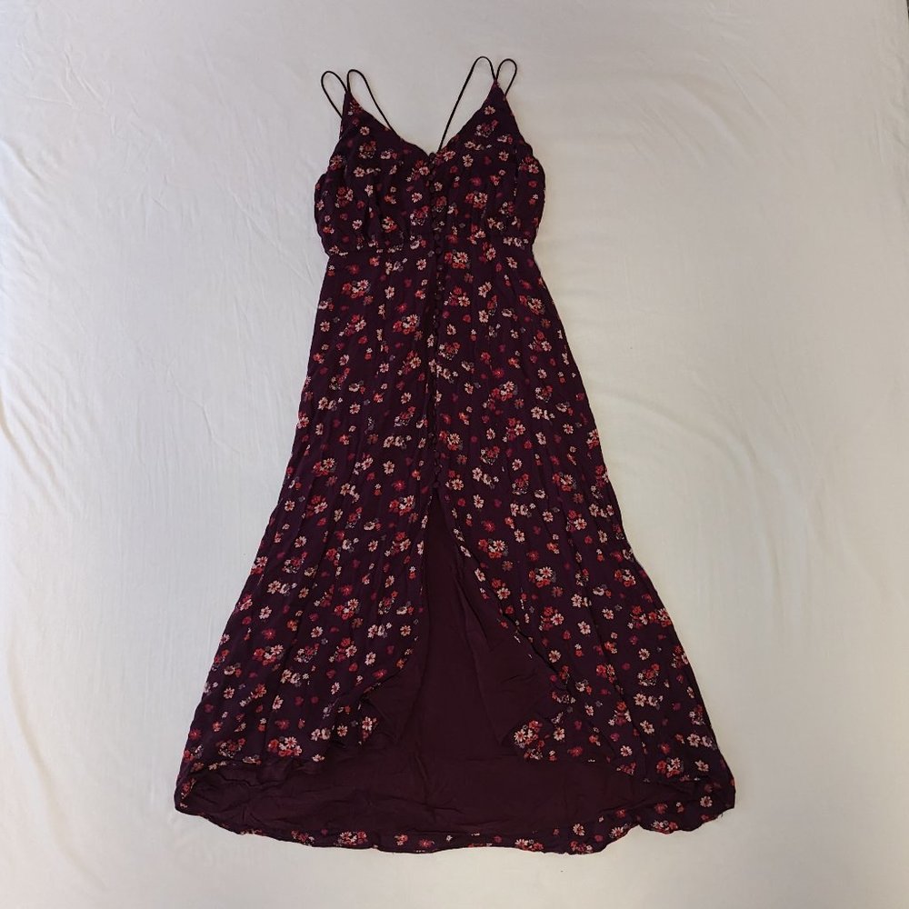 Urban Outfitters Floral Button Front Midi Dress